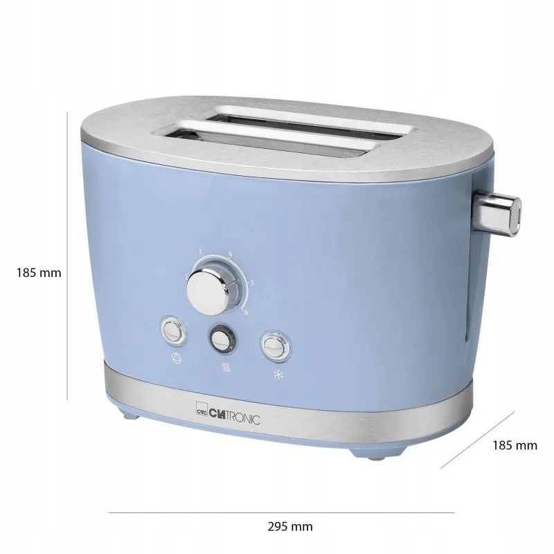 Тостер Clatronic TA 3690 Blue : насолоджуйтесь хрусткими тостами щоранку